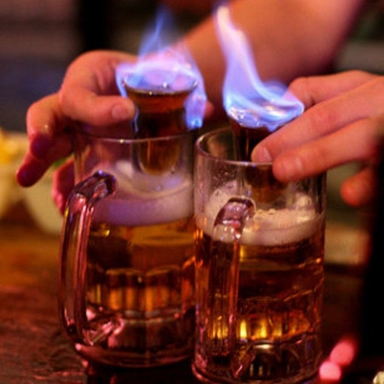 Flaming Dr. Pepper Cocktail Image