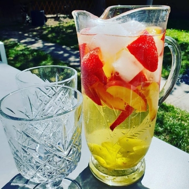 White Wine Sangria Cocktail Image