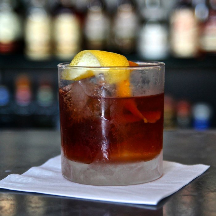 Rum Old-fashioned Cocktail Image