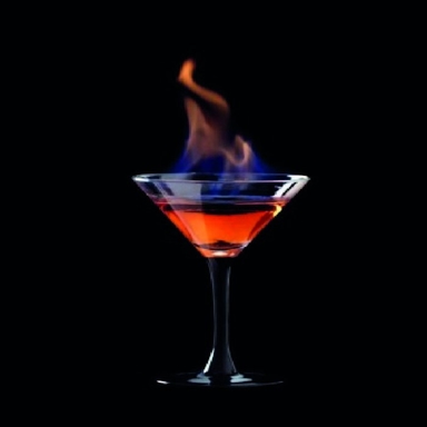 Flaming Lamborghini Cocktail Image